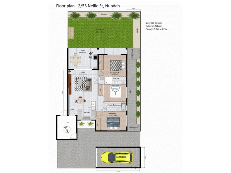 2/53 Nellie Street, Nundah QLD 4012 Floorplan