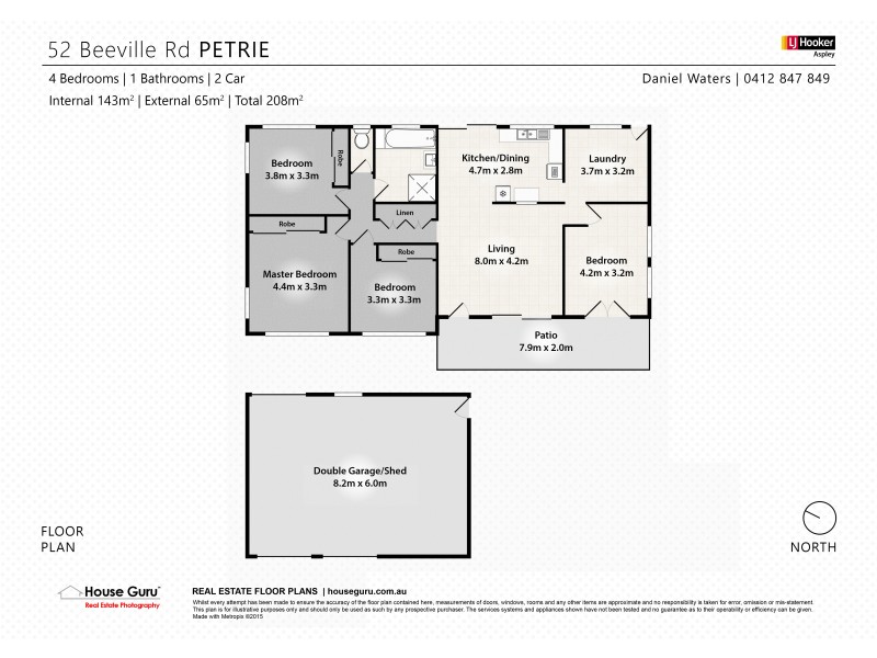 52 Beeville Road, Petrie QLD 4502 Floorplan