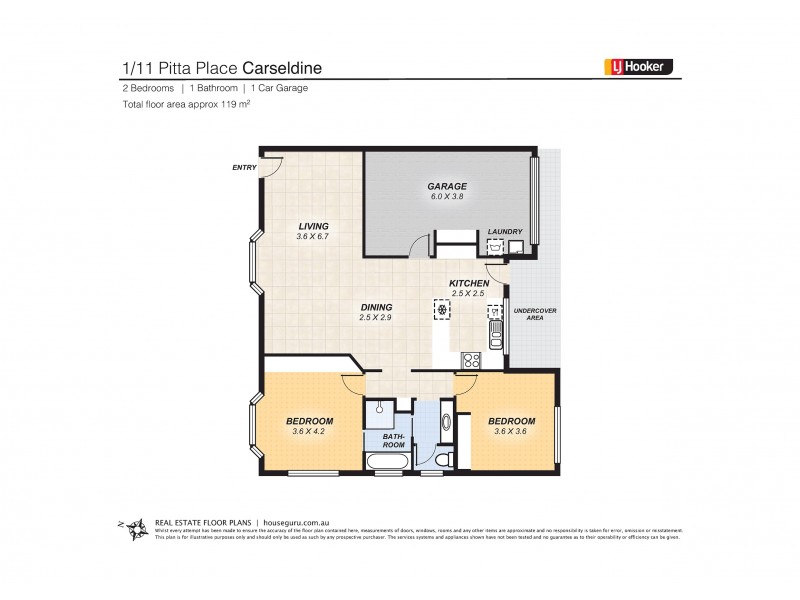 1/11 Pitta Place, Carseldine QLD 4034 Floorplan
