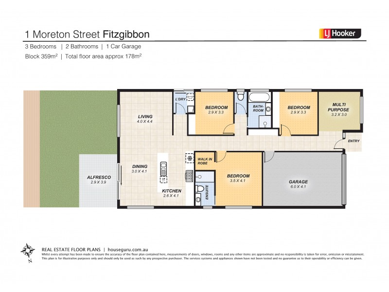 1 Moreton Street, Fitzgibbon QLD 4018 Floorplan
