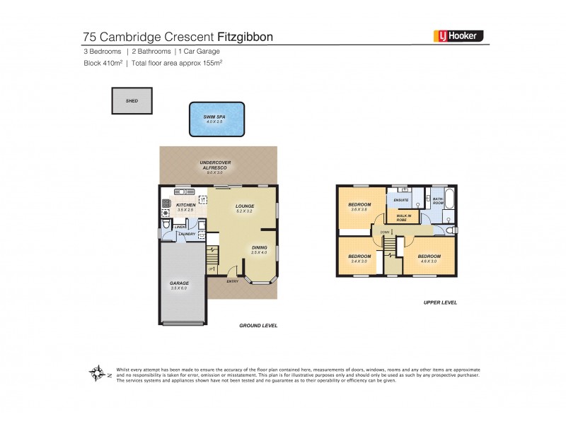 75 Cambridge Crescent, Fitzgibbon QLD 4018 Floorplan