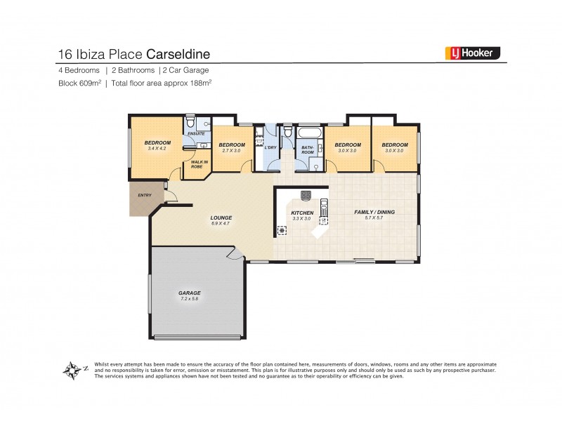 16 Ibiza Place, Carseldine QLD 4034 Floorplan