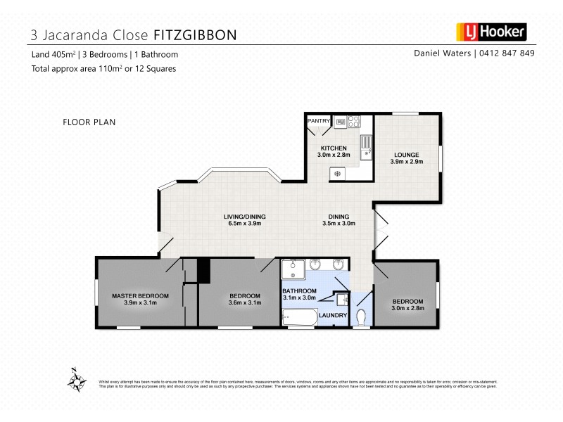 3 Jacaranda Close, Fitzgibbon QLD 4018 Floorplan