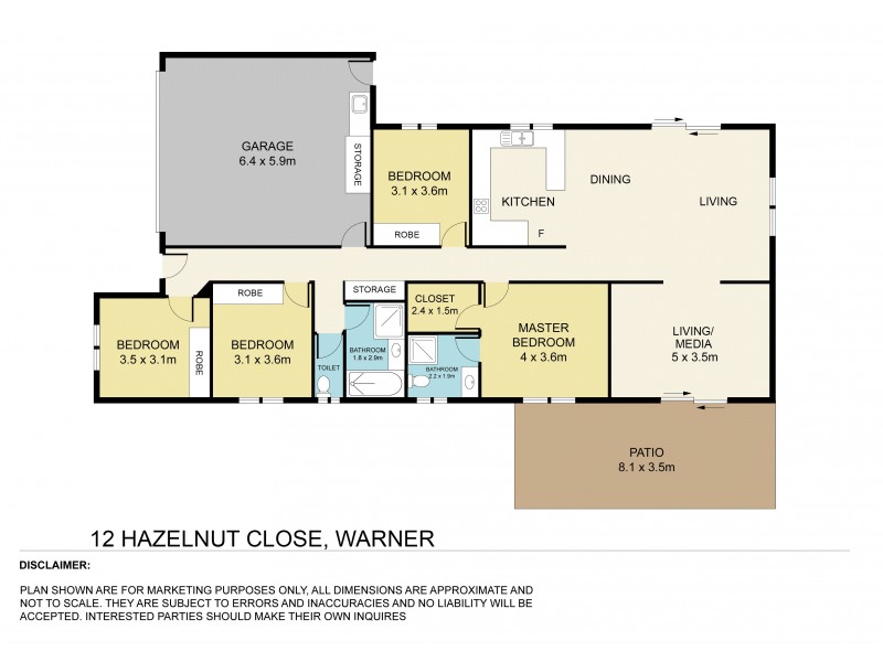 12 Hazelnut Close, Warner QLD 4500 Floorplan
