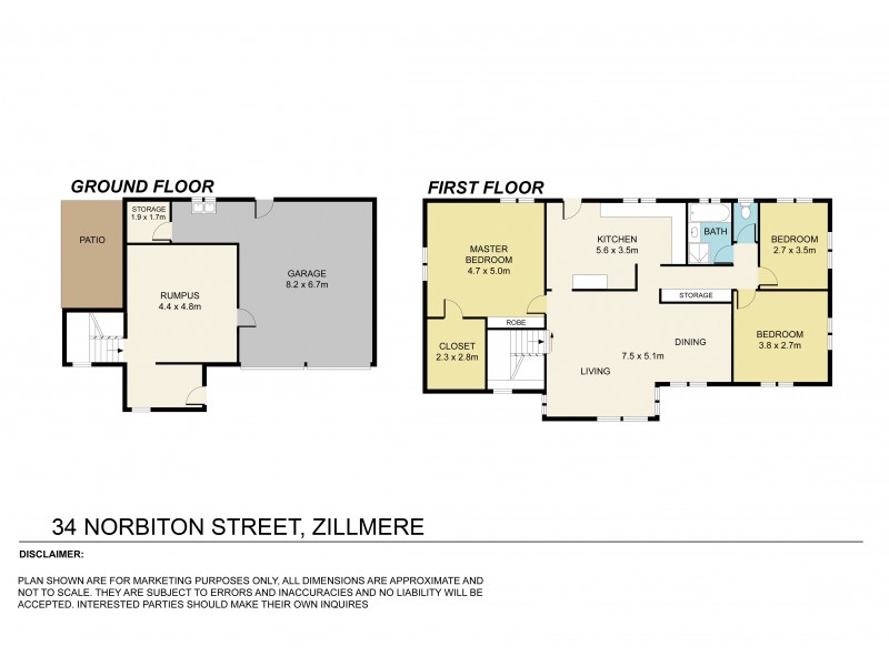 34 Norbiton Street, Zillmere QLD 4034 Floorplan