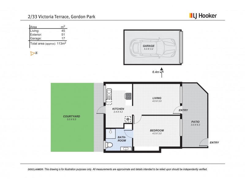 2/33 Victoria Terrace, Gordon Park QLD 4031 Floorplan