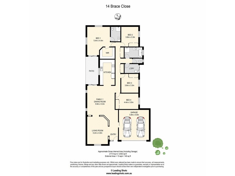 14 Brace Close, Bray Park QLD 4500 Floorplan