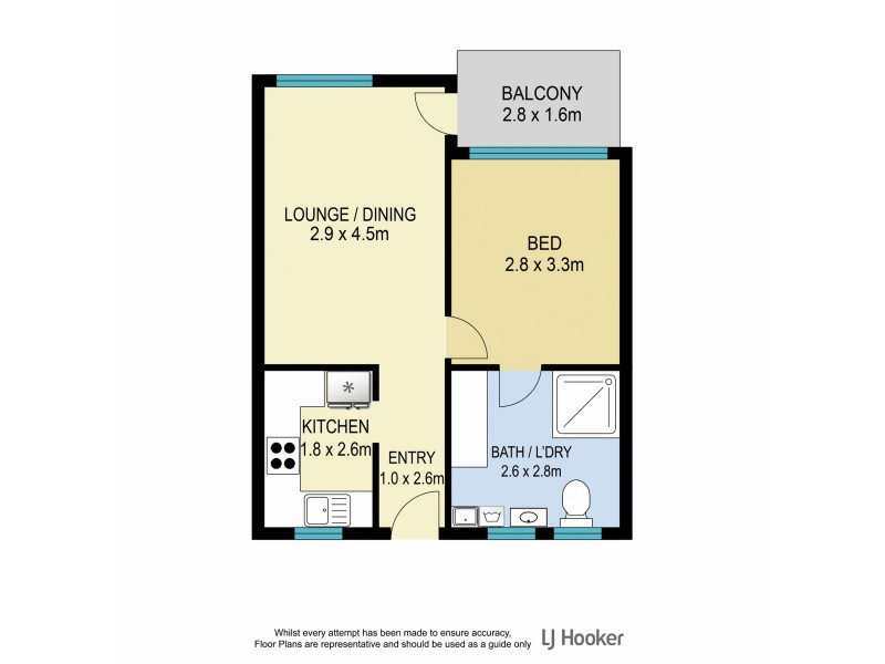 8/16 Blamey Street, Kelvin Grove QLD 4059 Floorplan