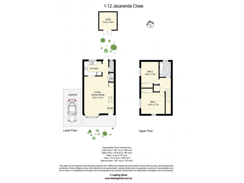 1/12 Jacaranda Close, Fitzgibbon QLD 4018 Floorplan