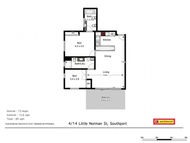 4/14 Little Norman Street, Southport QLD 4215 Floorplan