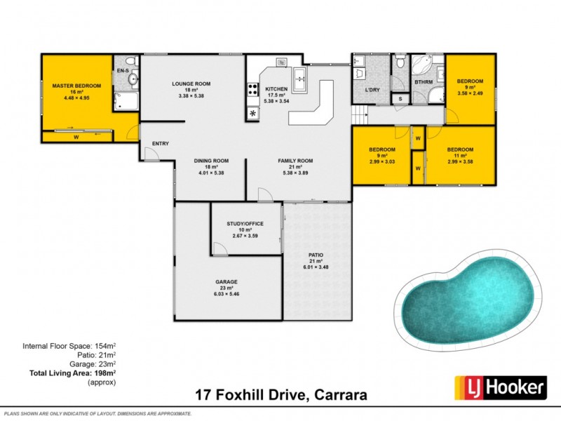17 Foxhill Court, Carrara QLD 4211 Floorplan