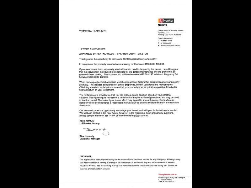 1 Parrot Court, Gilston QLD 4211