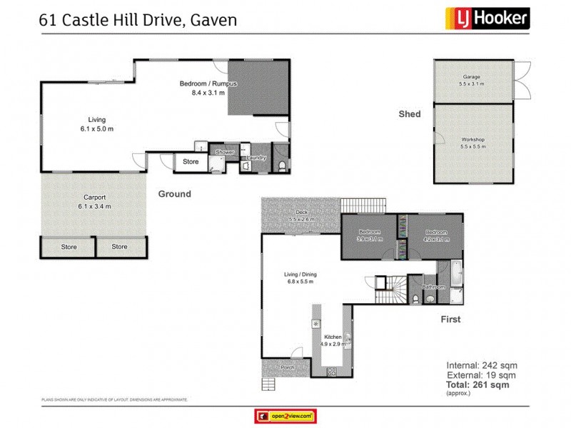 61 Castle Hill Drive, Gaven QLD 4211 Floorplan