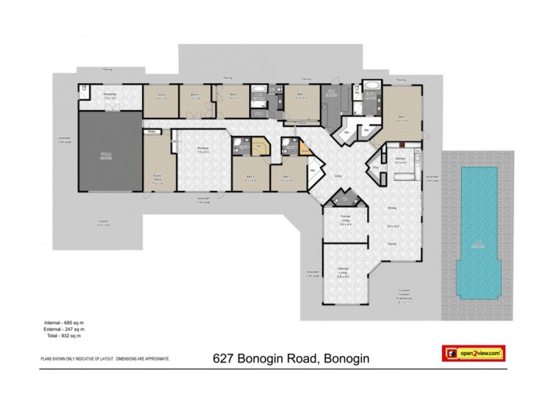 627 Bonogin Road, Bonogin QLD 4213 Floorplan