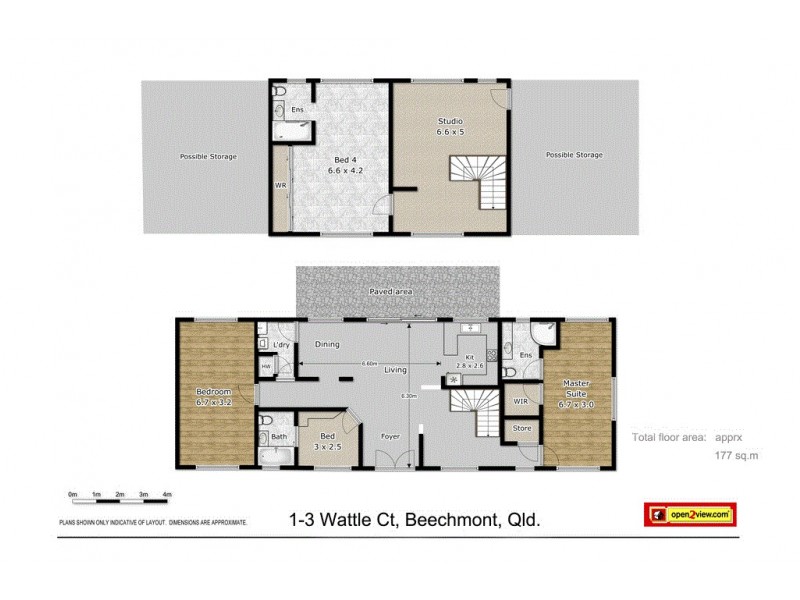 1-3 Wattle Court, Beechmont QLD 4211 Floorplan