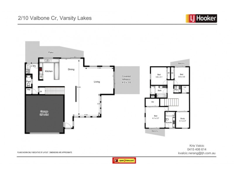 2/10 Valbonne Avenue, Varsity Lakes QLD 4227 Floorplan