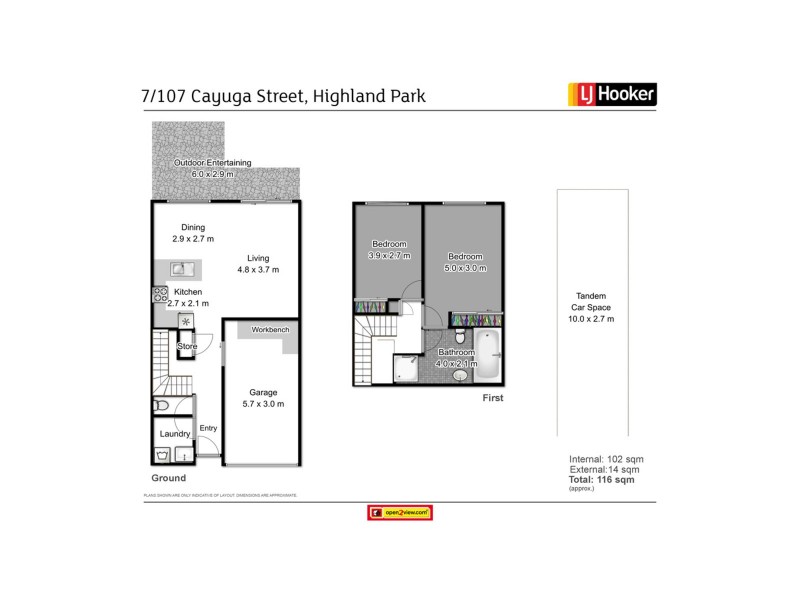 7/107 Cayuga Road, Highland Park QLD 4211 Floorplan