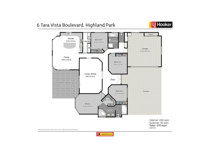 6 Tara Vista Boulevard, Highland Park QLD 4211 Floorplan