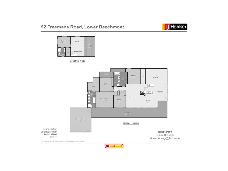 52 Freemans Road, Lower Beechmont QLD 4211 Floorplan