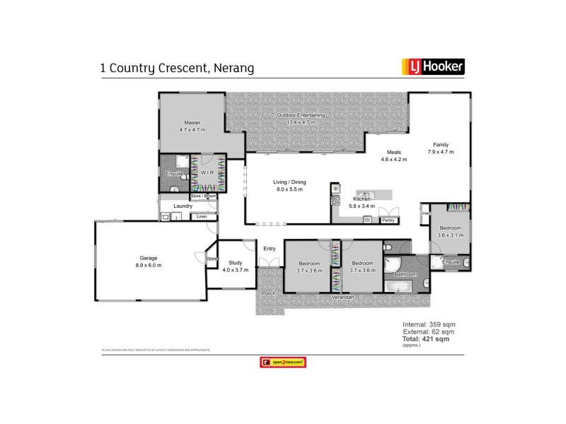 1 Country Crescent, Nerang QLD 4211 Floorplan