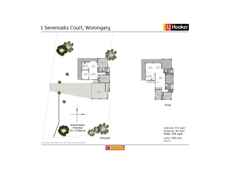1 Sevenoaks Court, Worongary QLD 4213 Floorplan