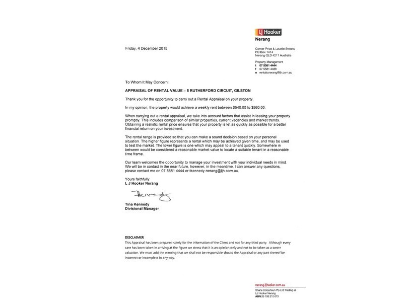 5 Rutherford Circuit, Gilston QLD 4211