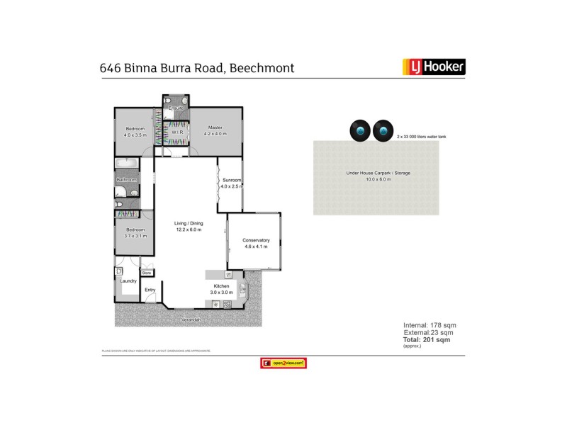 646 Binna Burra Road, Beechmont QLD 4211 Floorplan