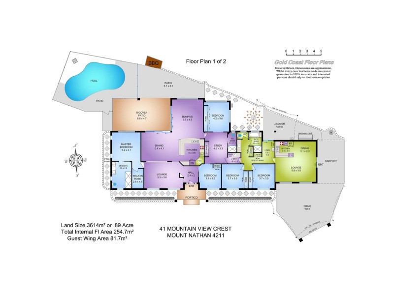 41 Mountain View Crest, Mount Nathan QLD 4211 Floorplan