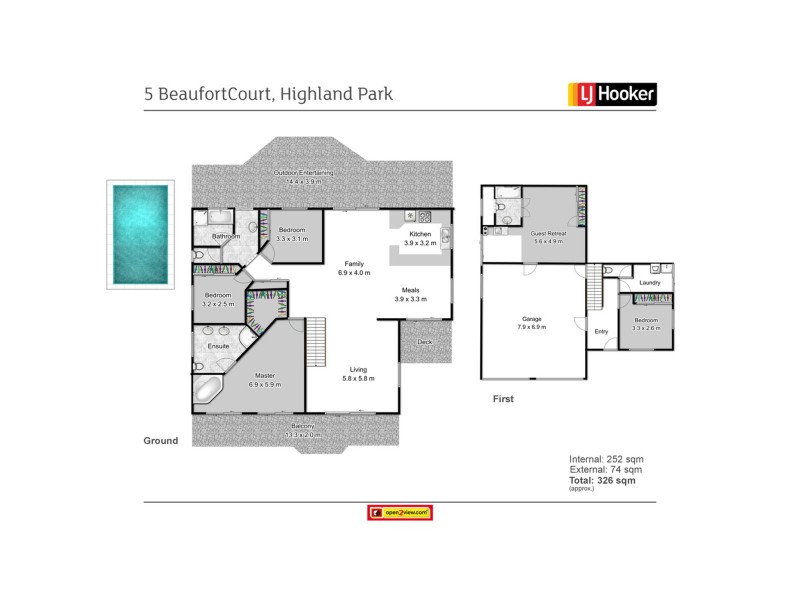 5 Beaufort Court, Highland Park QLD 4211 Floorplan
