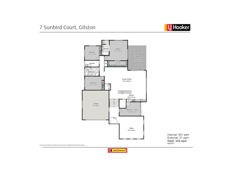 7 Sunbird Court, Gilston QLD 4211 Floorplan