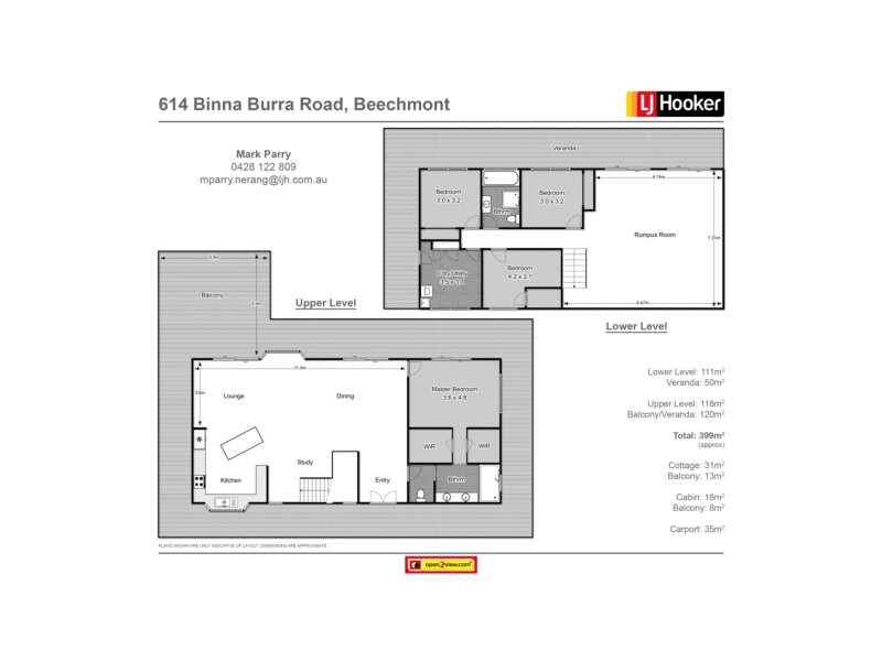 614 Binna Burra Road, Beechmont QLD 4211 Floorplan