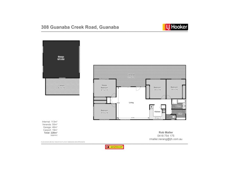 308 Guanaba Creek Road, Guanaba QLD 4210 Floorplan