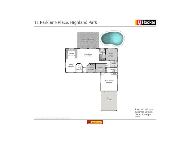11 Parklane Place, Highland Park QLD 4211 Floorplan