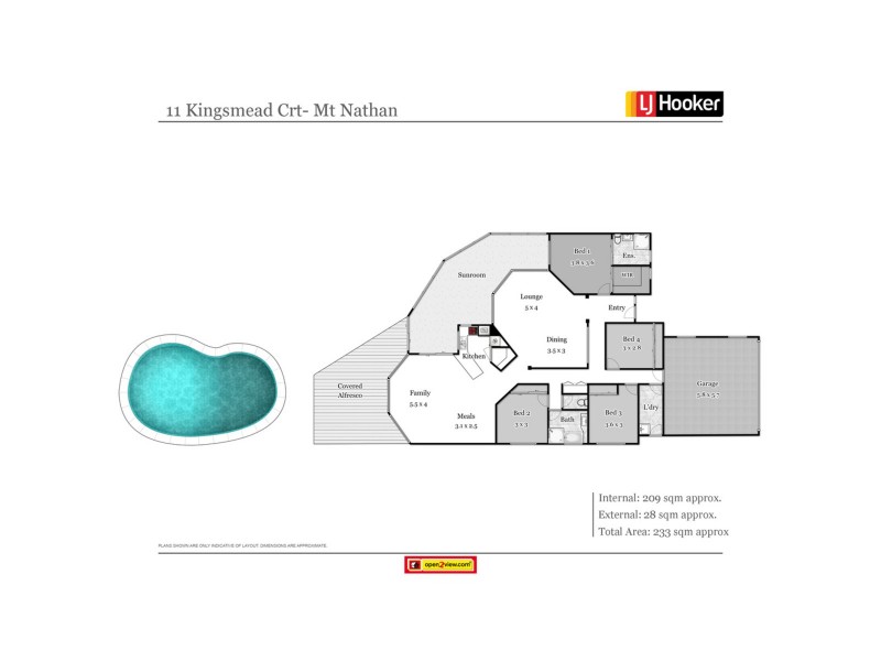 11 – 13 Kingsmead Court, Mount Nathan QLD 4211 Floorplan