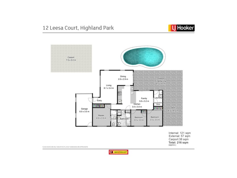 12 Leesa Court, Highland Park QLD 4211 Floorplan