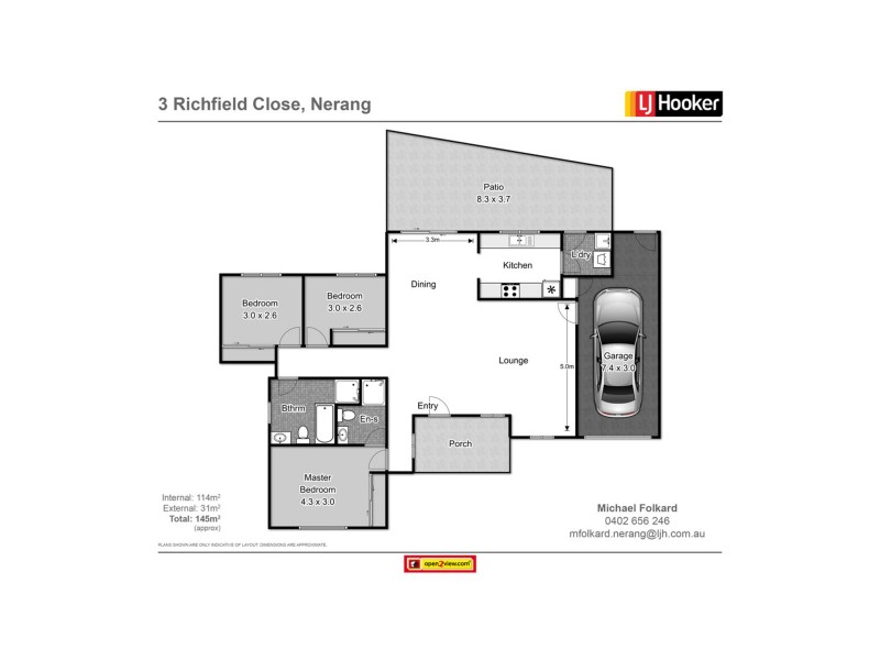 3 Richfield Close, Nerang QLD 4211 Floorplan