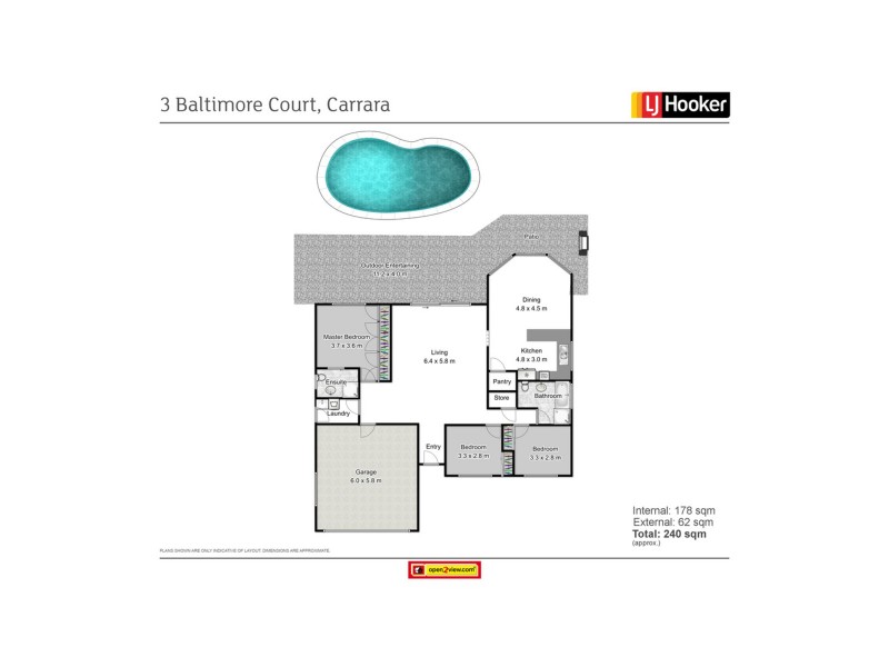 3 Baltimore Court, Carrara QLD 4211 Floorplan