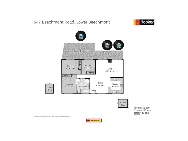 647 Beechmont Road, Lower Beechmont QLD 4211 Floorplan