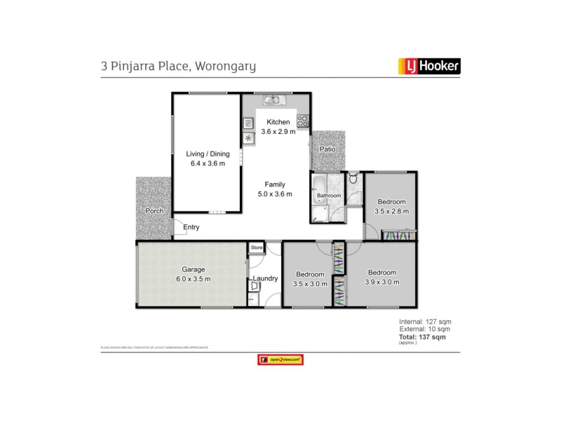 3 Pinjarra Place, Worongary QLD 4213 Floorplan