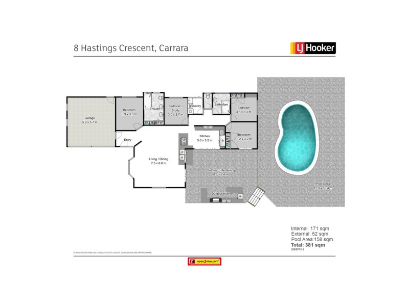 8 Hastings Crescent, Carrara QLD 4211 Floorplan