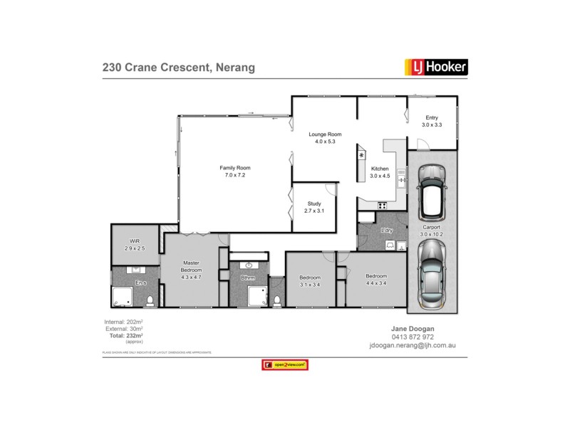 230 Crane Crescent, Nerang QLD 4211 Floorplan