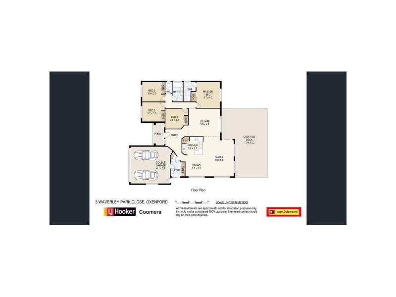3 Waverley Park Close, Oxenford QLD 4210 Floorplan