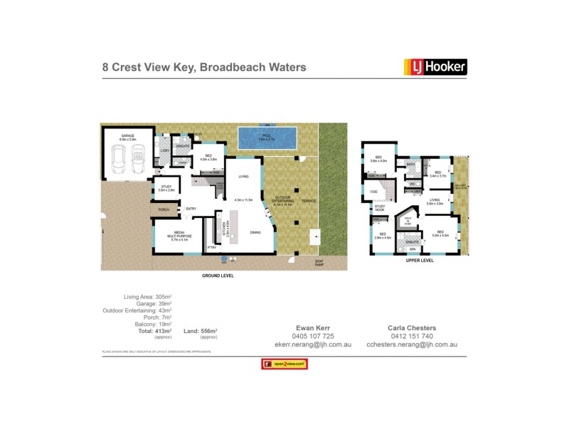 8 Crest View Key, Broadbeach Waters QLD 4218 Floorplan