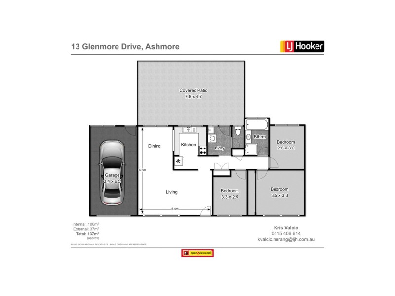 13 Glenmore Drive, Ashmore QLD 4214 Floorplan
