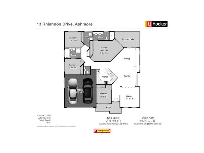 13 Rhiannon Drive, Ashmore QLD 4214 Floorplan