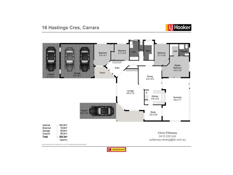 16 Hastings Crescent, Carrara QLD 4211 Floorplan