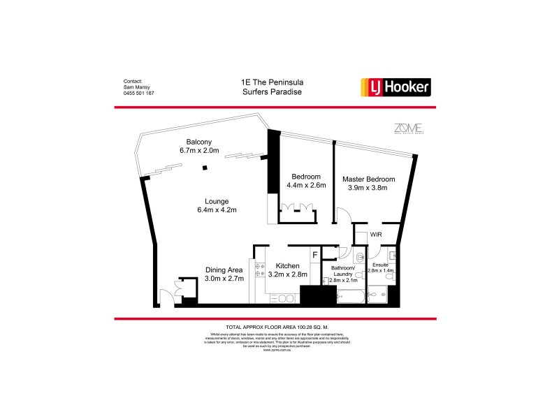 1E/5 Clifford Street, Surfers Paradise QLD 4217 Floorplan