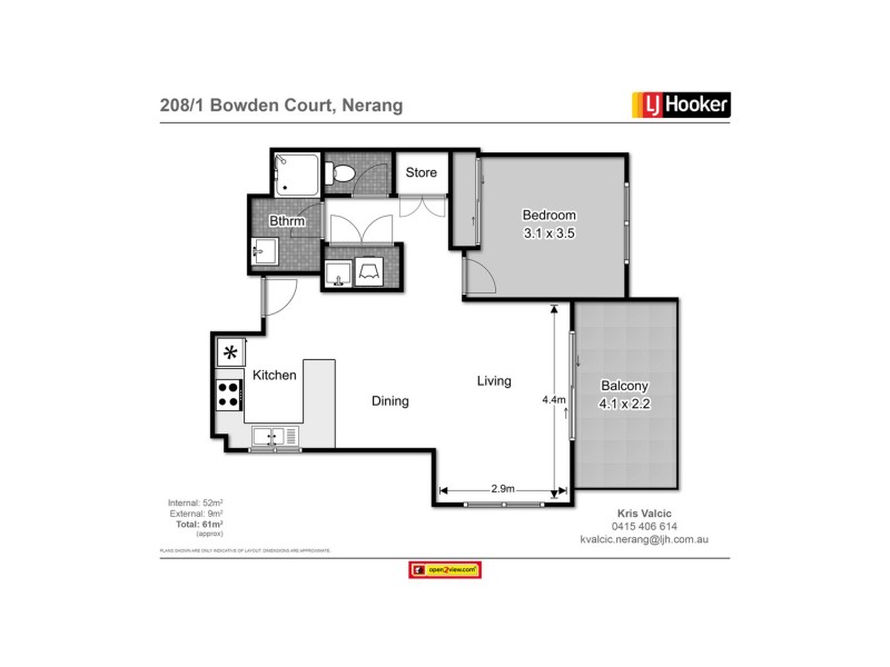 208/1 Bowden Court, Nerang QLD 4211 Floorplan