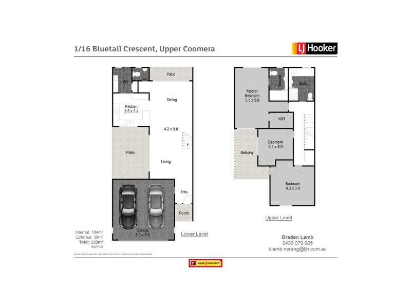 1/16 Bluetail Crescent, Upper Coomera QLD 4209 Floorplan