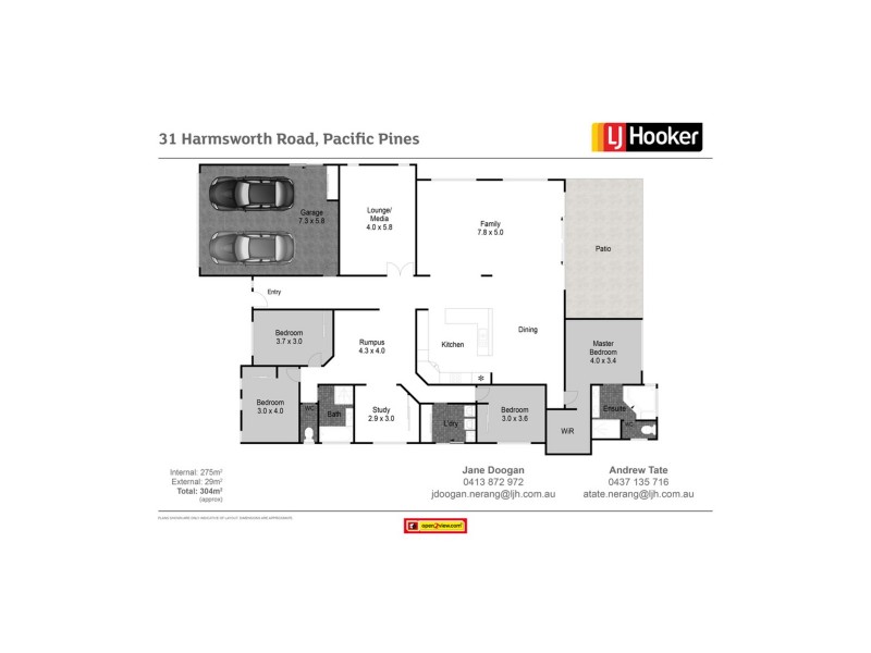 31 Harmsworth Road, Pacific Pines QLD 4211 Floorplan